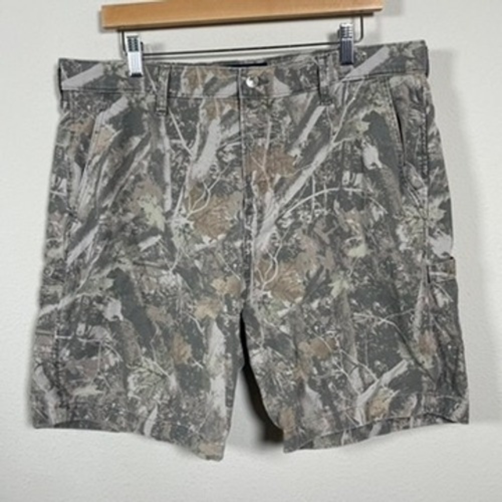 Abercrombie & Fitch Shorts Men 36 Camo Gorpcore Loose Fit Carpenter Utility